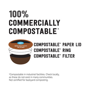 Happy Belly Breakfast Blend Rainforest Alliance certification signals sustainable sourcing.