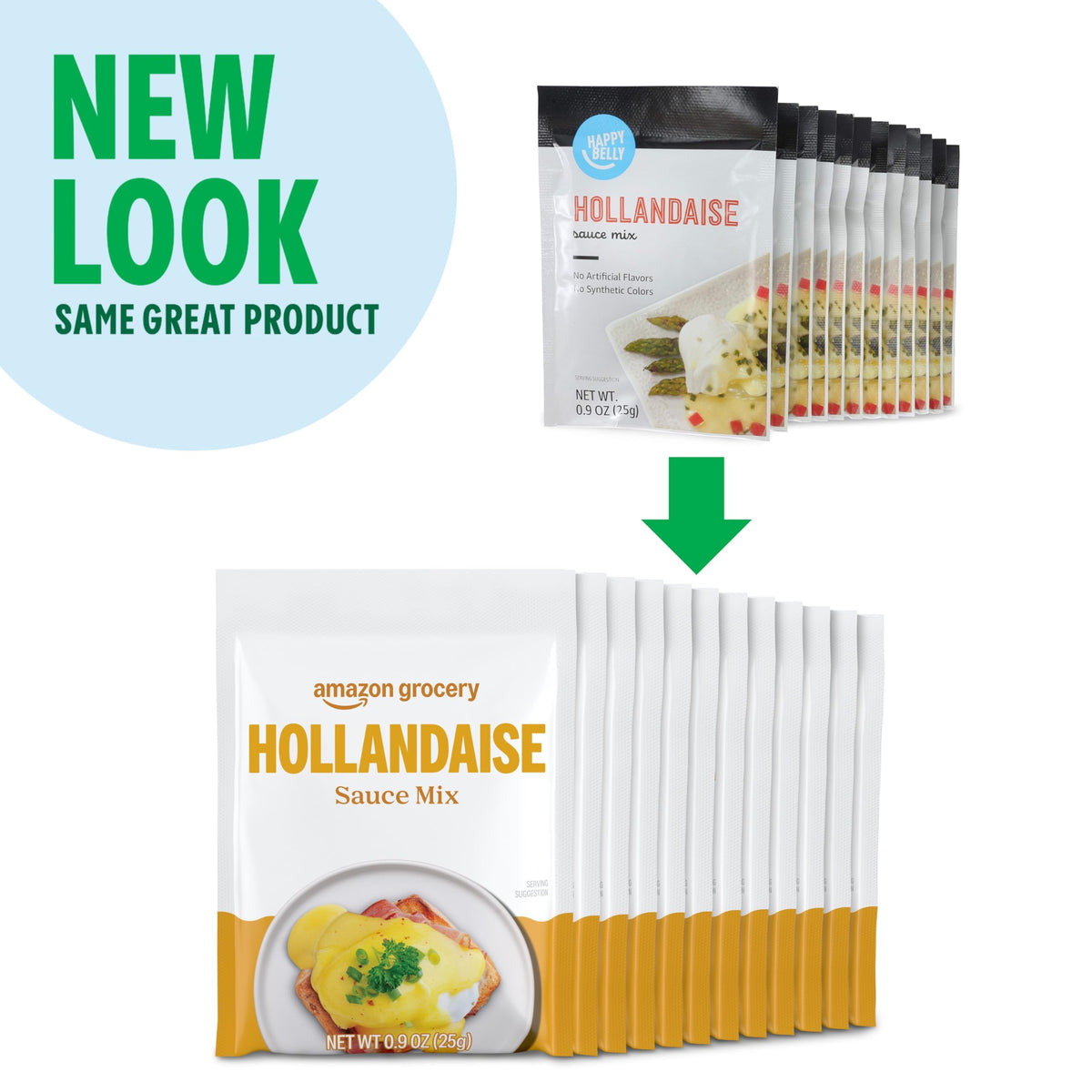 Happy Belly Hollandaise Sauce Mix ready to whisk with milk and butter.