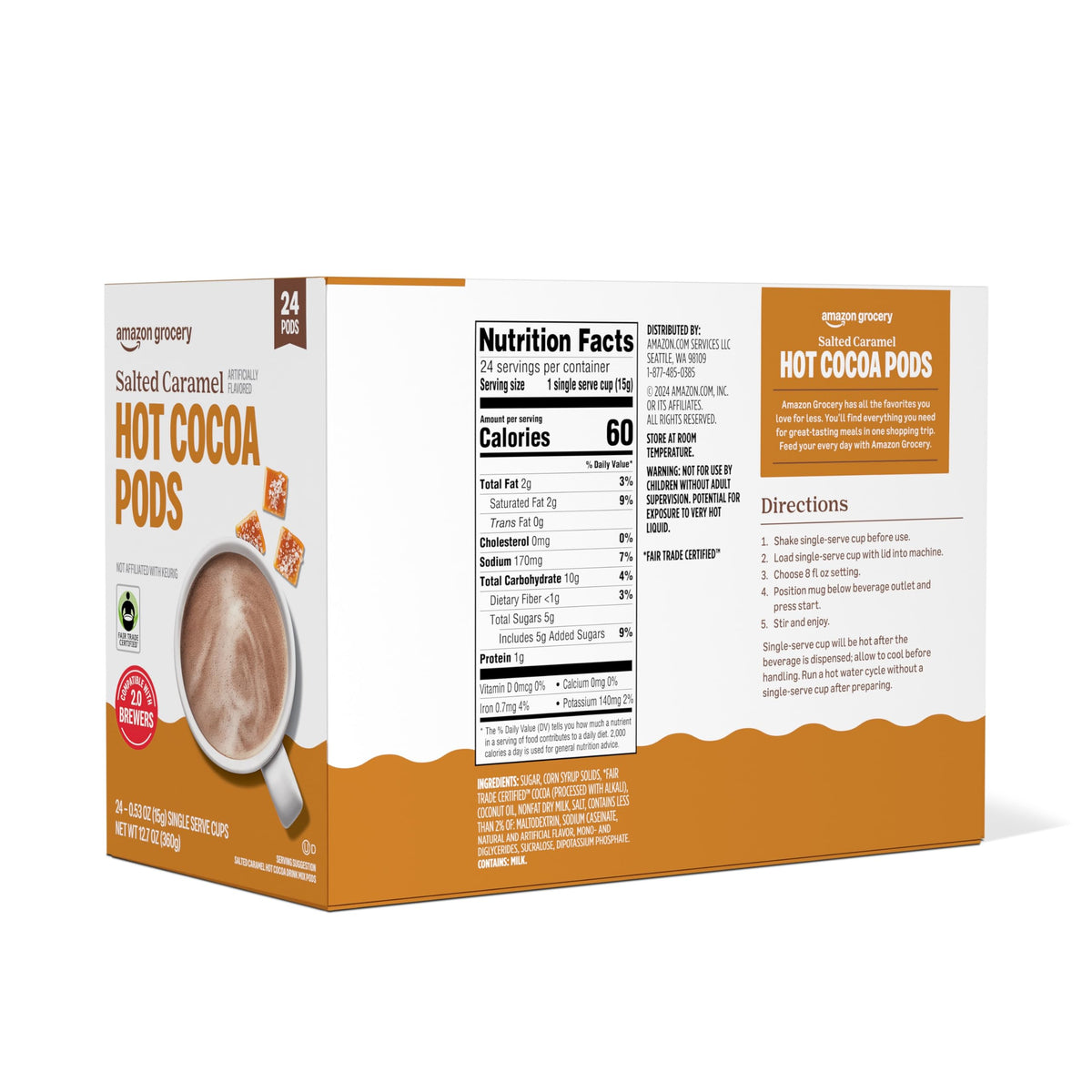 Happy Belly single-serve cups ready for a quick, cozy cocoa.