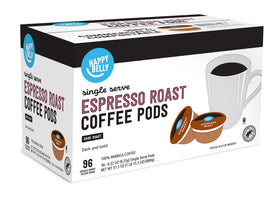 Happy Belly Rainforest Alliance certification label signals responsible sourcing.