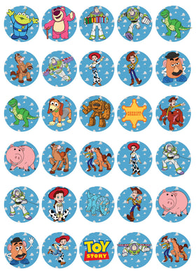 Happy Choices 30x edible cupcake toppers on wafer sheet, easy to apply on icing.