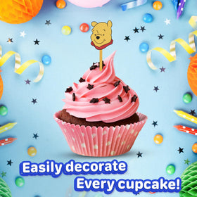 Happy Choices edible wafer-topper honey bear for charming cupcake decorations.