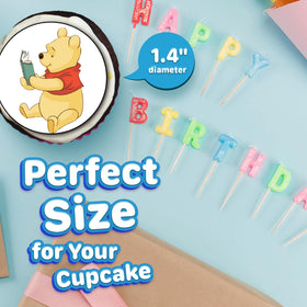 Happy Choices Honey Bear wafer toppers; 12-month shelf life for bulk orders.