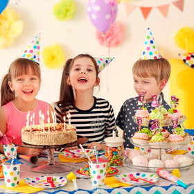 Happy Choices 24-pack toppers offer versatile party decoration options
