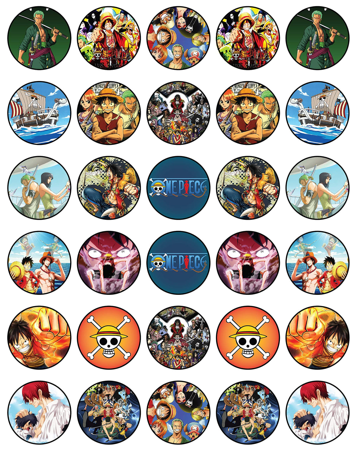Happy Choices pirate adventure wafer topper for quick cupcake decorating.