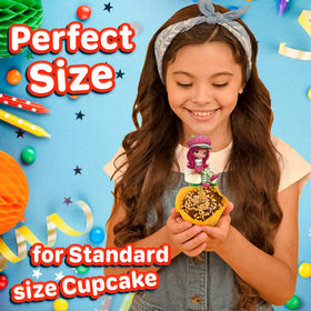 Happy Choices sturdy cake toppers ensure cupcakes stand out at parties