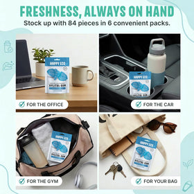 Happy Eco sugar-free label highlights aspartame-free and keto-friendly