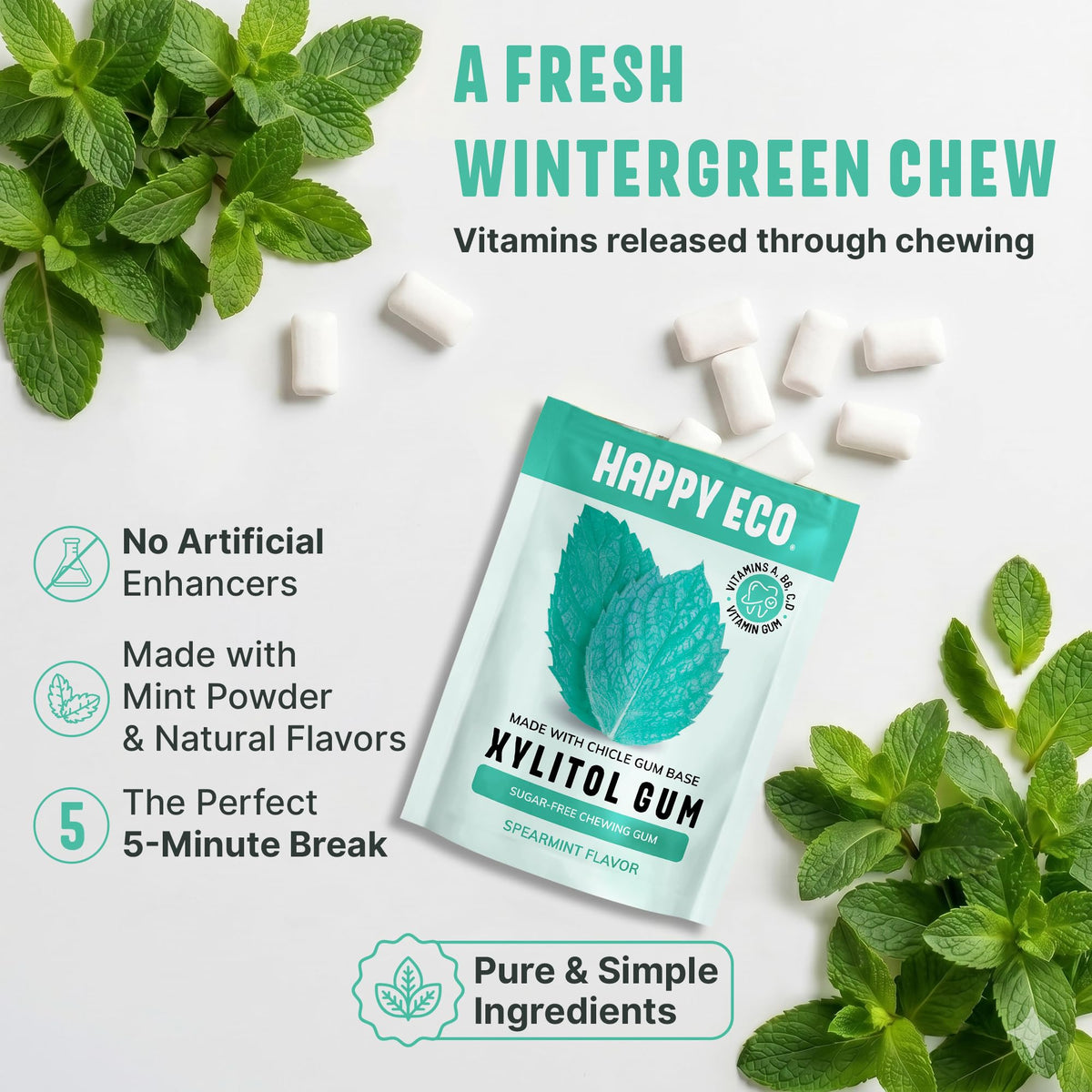 HAPPY ECO natural chicle base image
