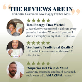 Happy Fox Sea Moss fits vegan, paleo and keto diets.