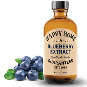 Happy Home blueberry flavor bottle adds authentic blueberry aroma to batters