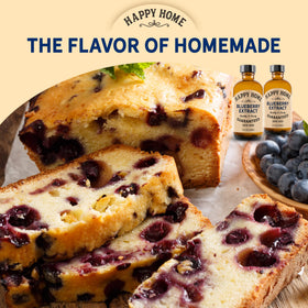 Happy Home blueberry flavor ingredients list includes natural flavors and gum