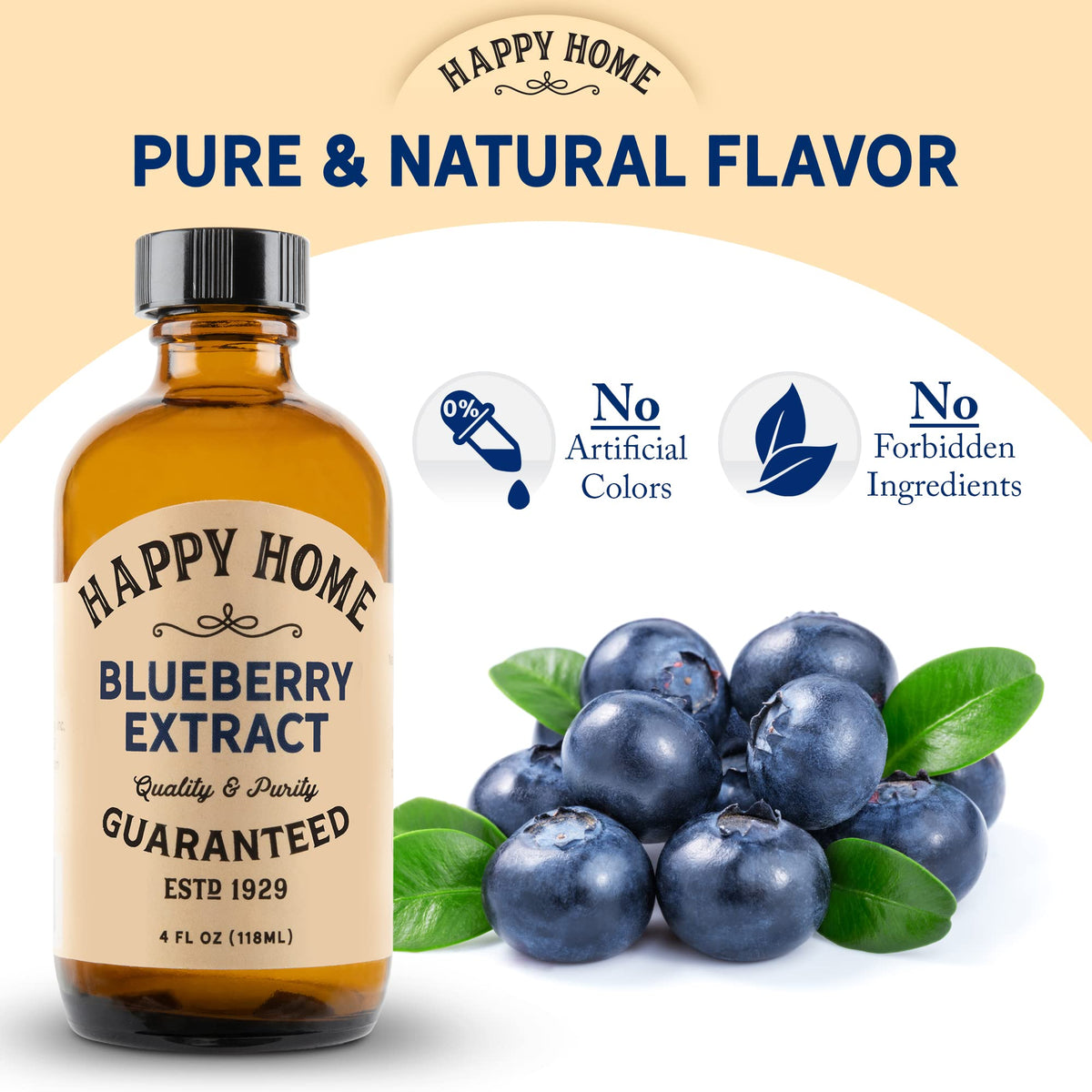 Happy Home blueberry flavor pour distributes evenly for sauces and glazes