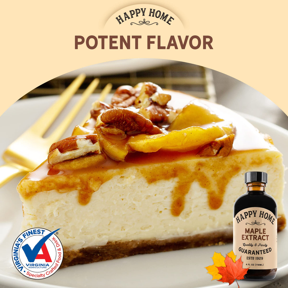 Happy Home maple flavor in dessert prep setup for sauces and custards