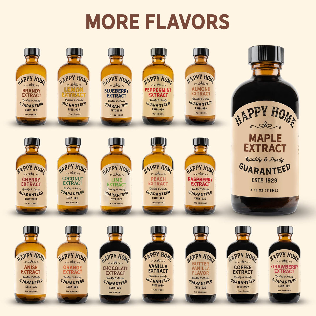 Happy Home maple flavor drizzle over ice cream topping