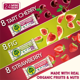 Happy Village Mini Strawberry Bar close-up for a berry-flavored on-the-go snack
