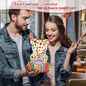 16-ounce Happy Yummies assortment stands out with premium packaging.