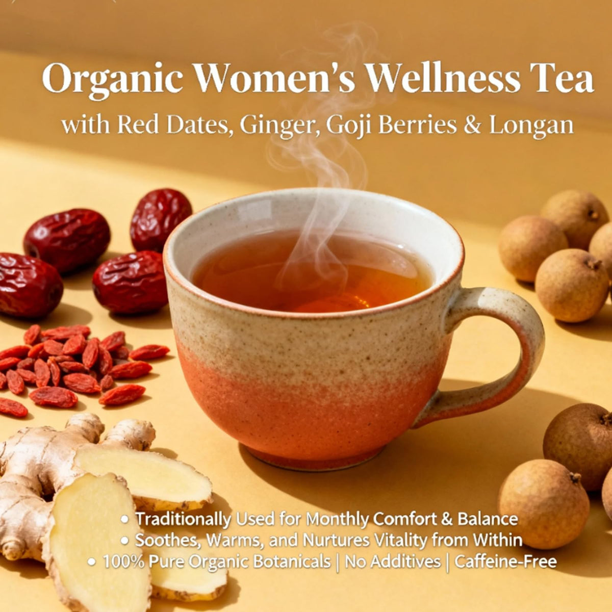 Goji berries and jujube in focus with Harbique.