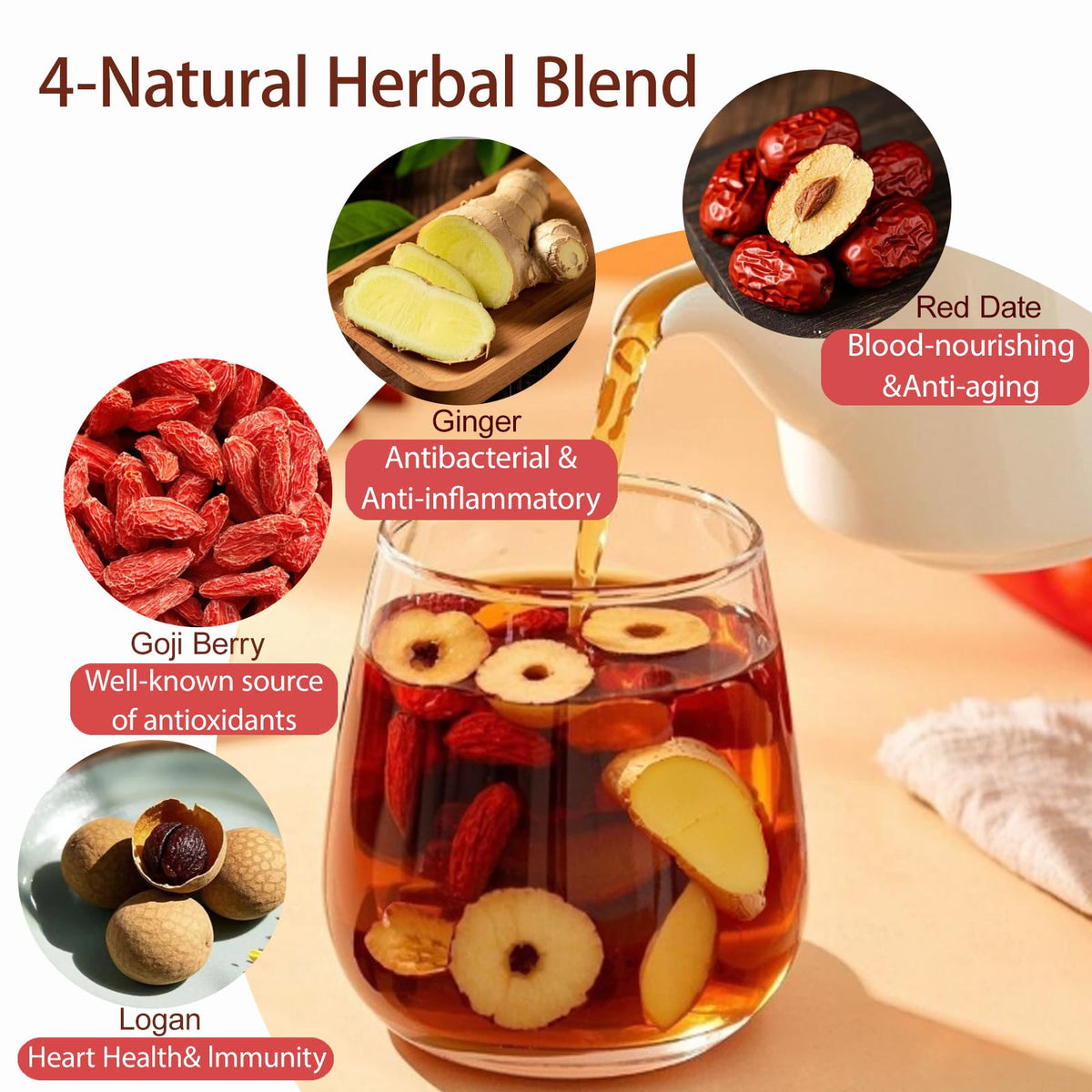 Harbique Mama Flow tea ready for a relaxing ritual.