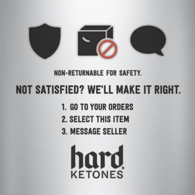 Hard Ketones Raw Ketohol concentrate bottle with ambient night-use setup.