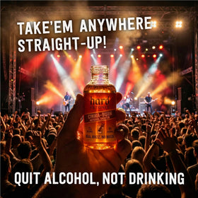 Hard Ketones Straight-Up Cinna-Burn hands holding bottle, ready-to-drink travel essential.