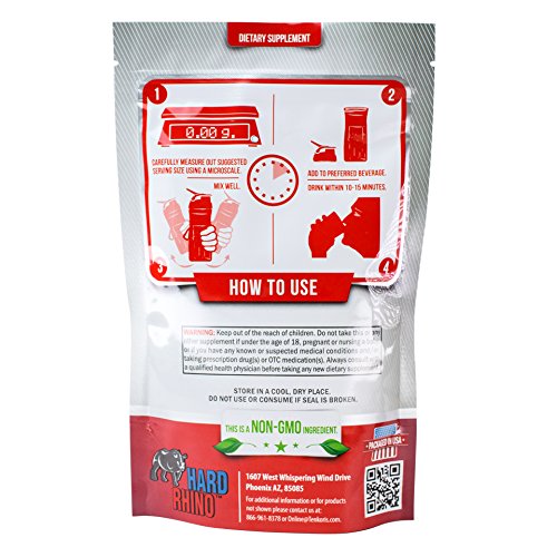Hard Rhino Sucralose Powder bottle front for easy kitchen use.
