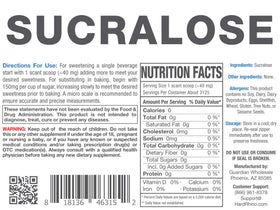 Hard Rhino Sucralose Powder scoop in pack for precise measuring.