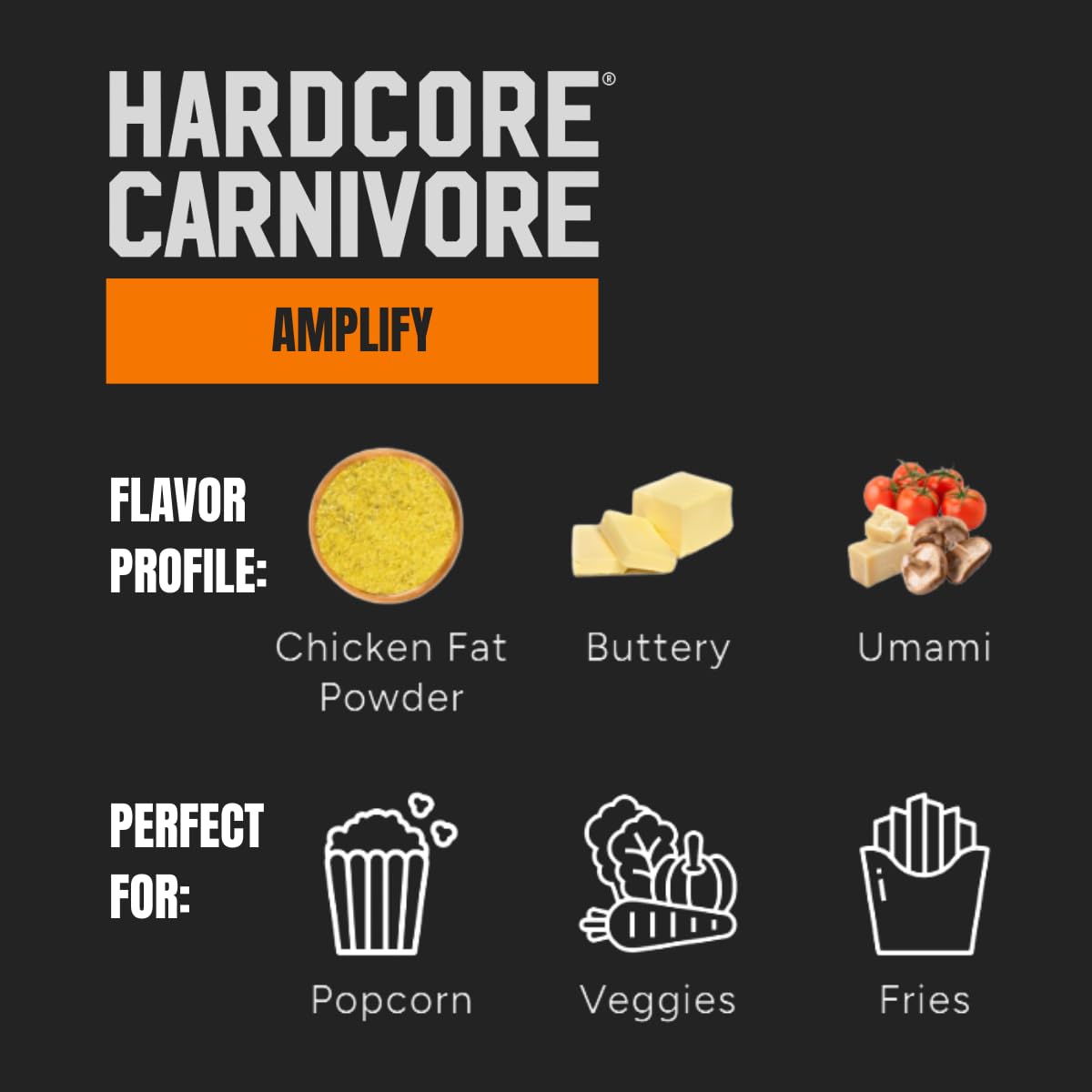 Closeup of Hardcore Carnivore Amplify seasoning texture for flavor depth