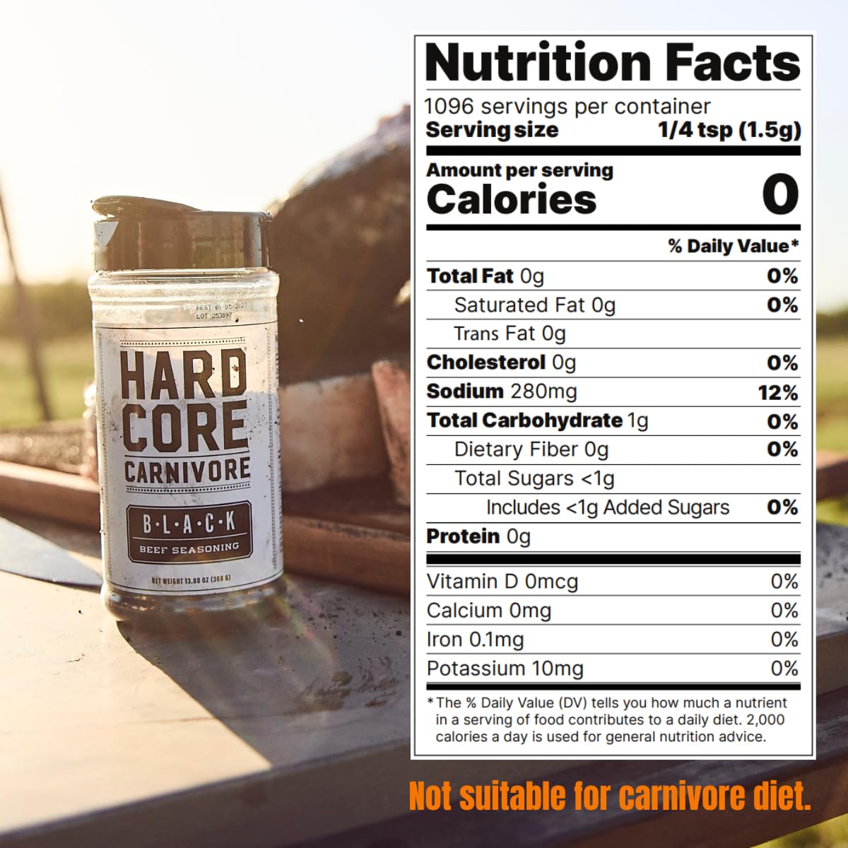 Hardcore Carnivore Black mega-pack 58oz ready for frequent grilling