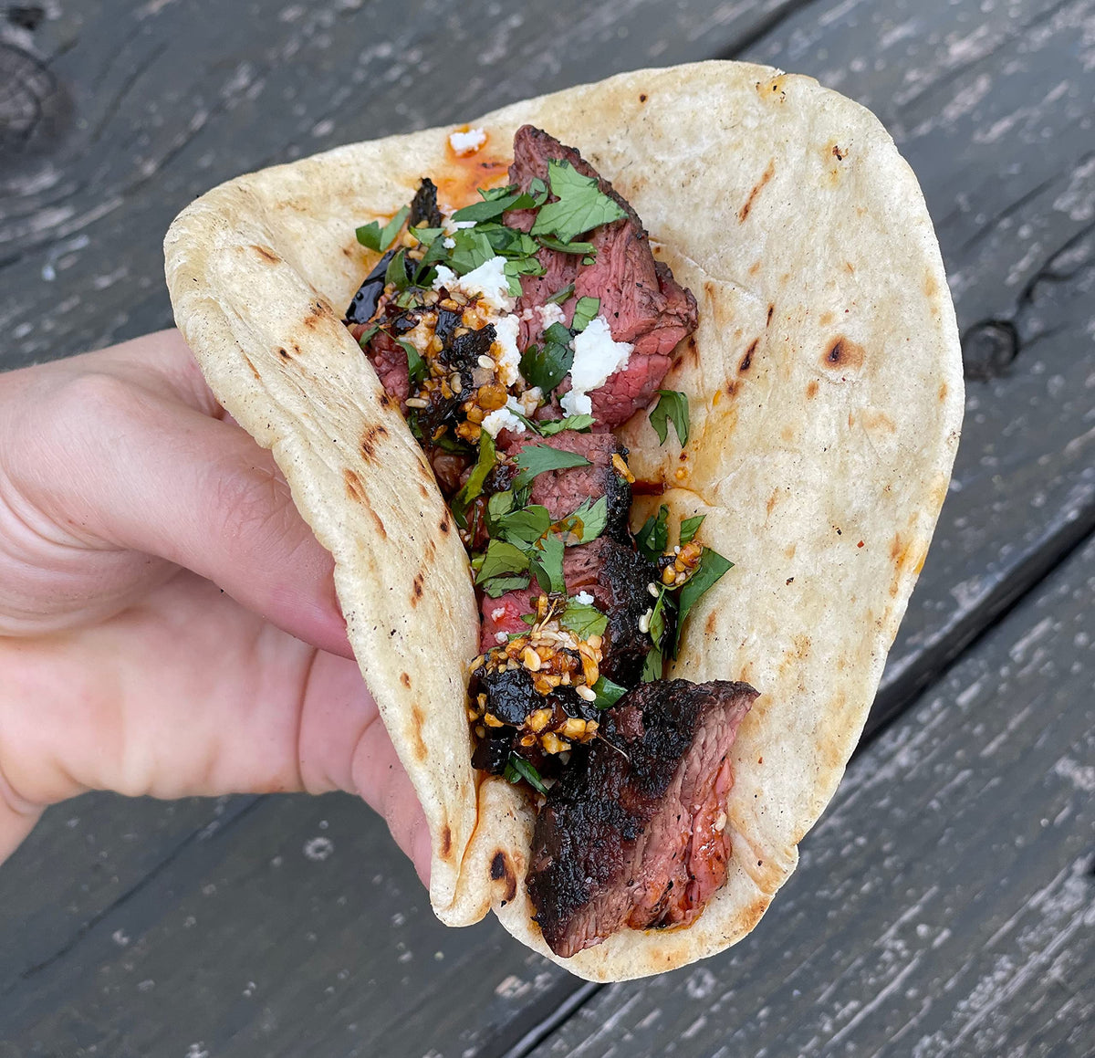 Hardcore Carnivore Tex Mex beef dish seasoned for depth and aroma.