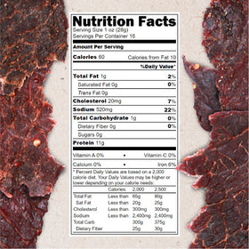 Hardtimes Ends-Pieces original jar closeup slices highlight beef texture and chew.