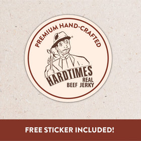 Hardtimes On-the-go snack pack with toothpick, convenient and nostalgic.