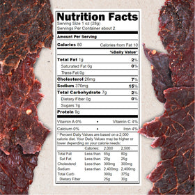 Hardtimes beef jerky handcrafted in small batches for rich teriyaki flavor