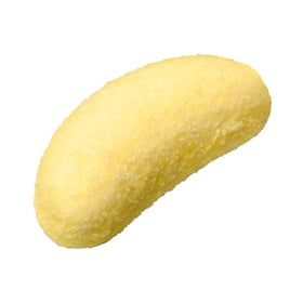 Haribo Bananas banana-flavor candies close-up, chewy texture.