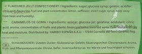 Haribo Bananas yellow candies in pack, lunchbox-friendly.
