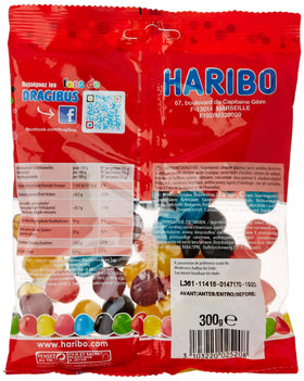 Haribo Dragibus Soft close-up highlights chewy texture and vivid colors