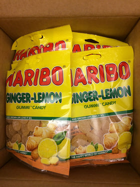 HARIBO Ginger-Lemon gummies variety shot communicates bold flavor pairing.