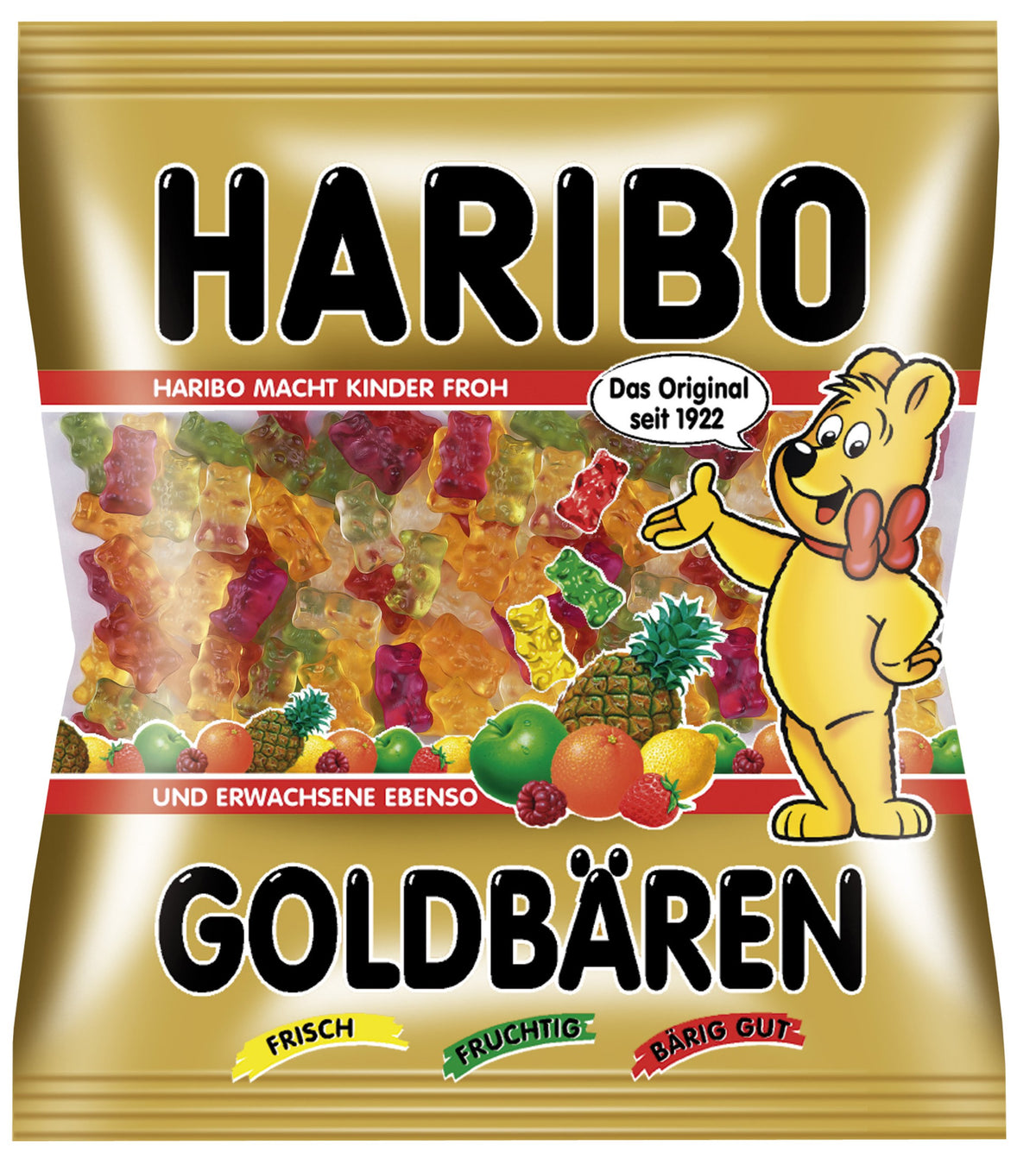 Haribo Gold Bear 1kg bag, great for sharing at parties.