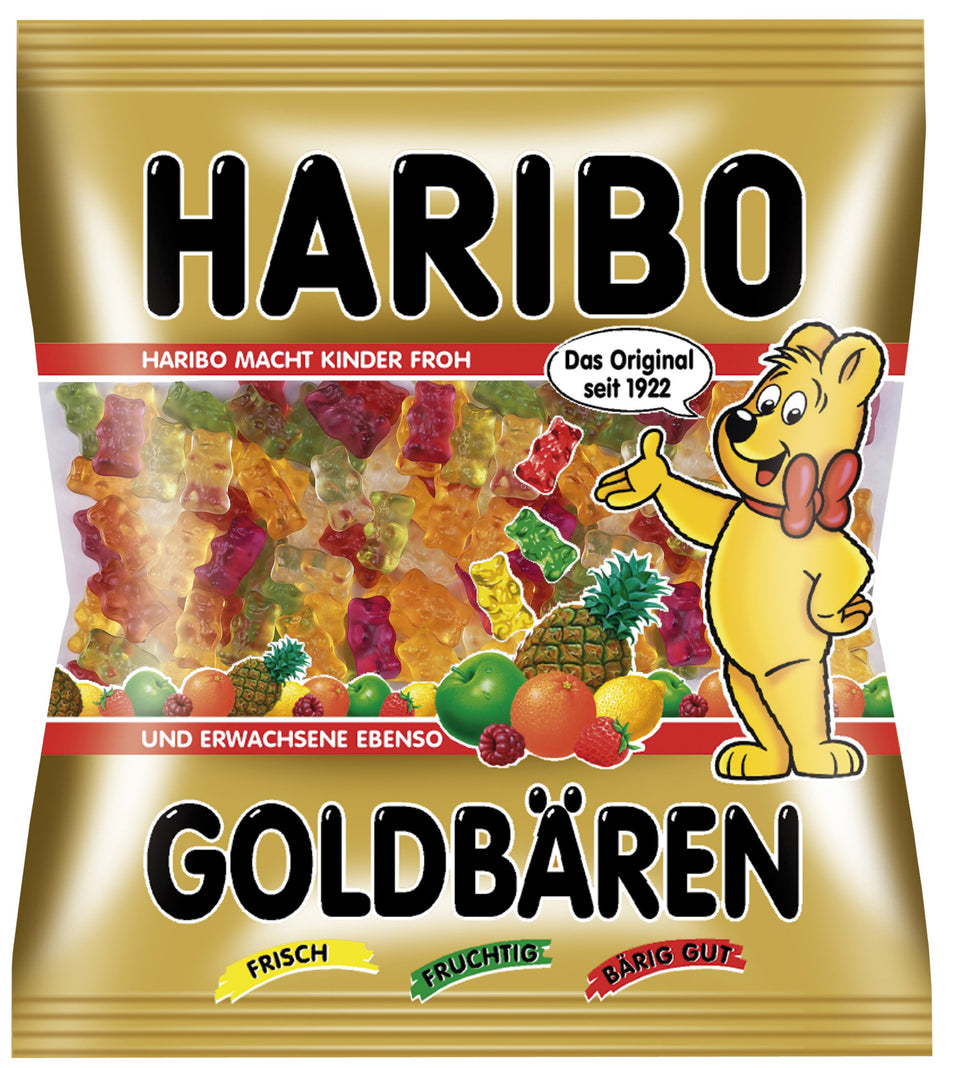 Haribo Gold Bear 1kg bag, great for sharing at parties.