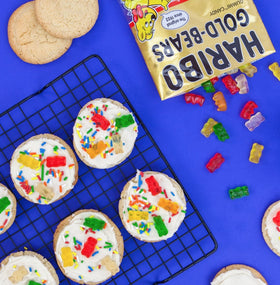 Haribo Goldbears fruity flavors closeup — vibrant colors for snacking and desserts