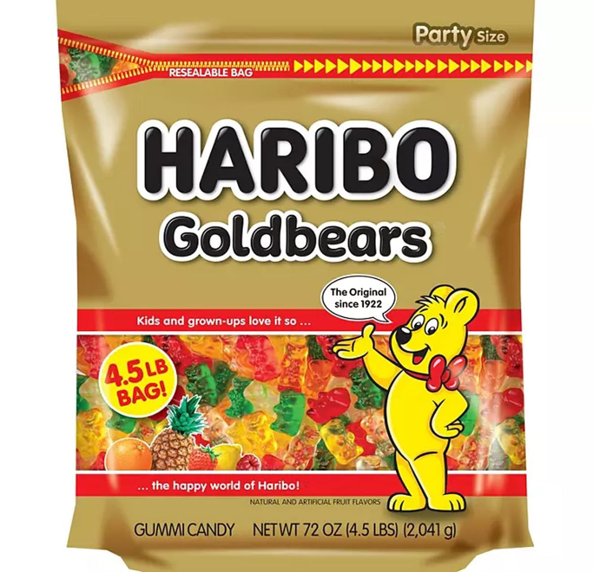 Haribo Goldbears original bears graphic bag — perfect for sharing at parties
