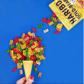 Haribo Goldbears party-pack four bags, convenient for gatherings.