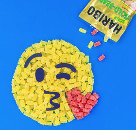 Haribo Goldbears Sour assorted fruity flavors in a bright gummy collection.