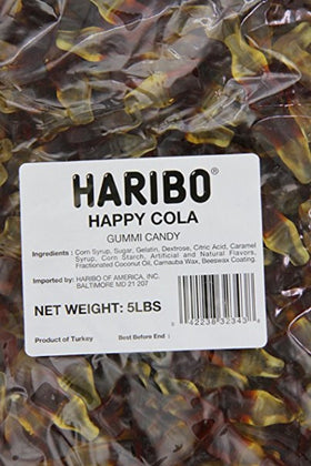 Haribo gummy candy texture close-up ideal for sharing and snacking.