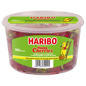 Haribo Happy Cherries bag 1.2 kg — ideal party snack for sharing with friends.