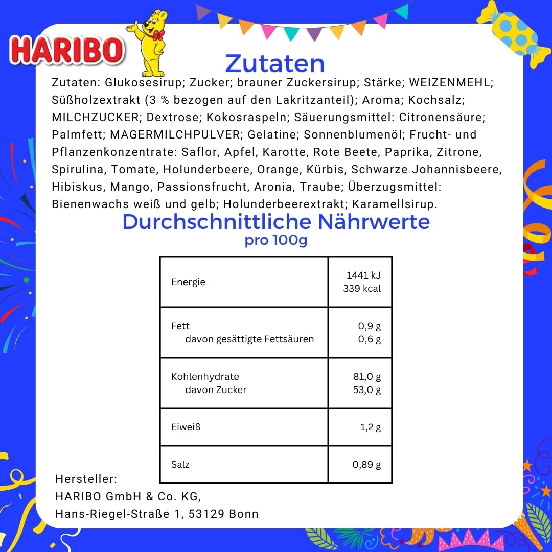 Haribo Lakritz Parade packaging highlights classic licorice flavor, great for sharing at events.