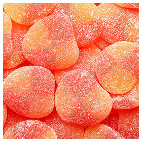 Haribo Peaches Gummi Candy on a snack plate ready for gatherings