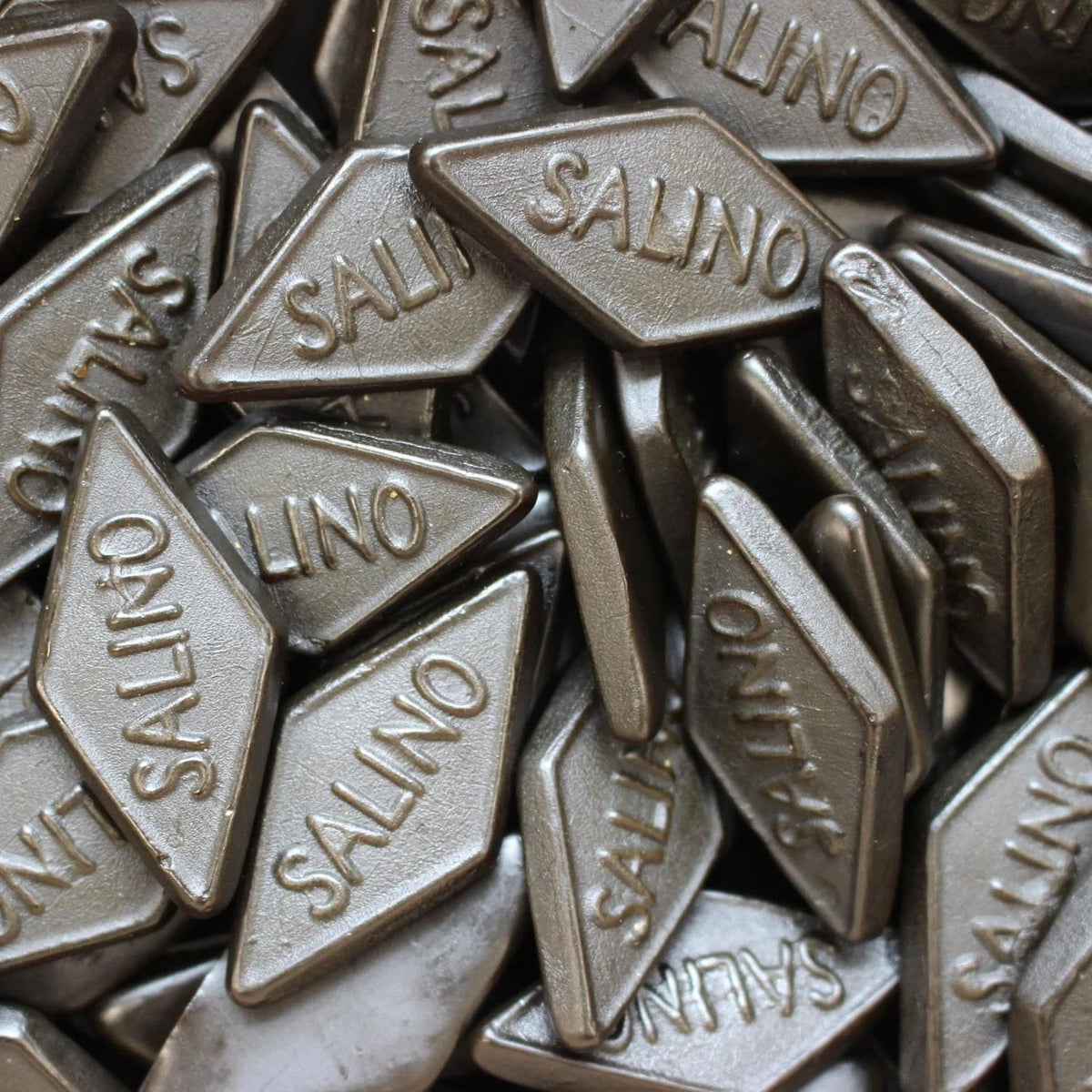 Haribo Salino licorice close-up highlighting bold salty flavor.