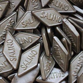 Haribo Salino licorice close-up highlighting bold salty flavor.