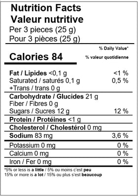 Haribo Salino bulk packaging and label for easy purchase.