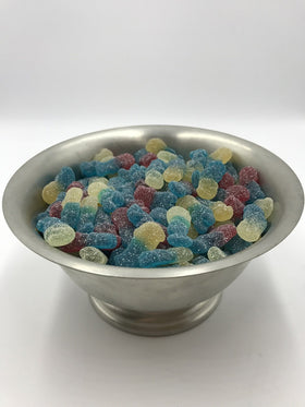 HARIBO Sour Smurfs candy packaging back view, convenient multi-pack for gatherings.